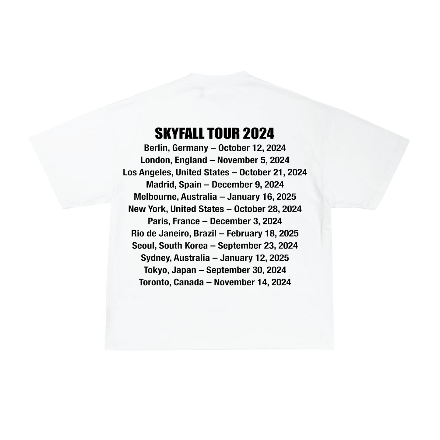 skyfall tour tee